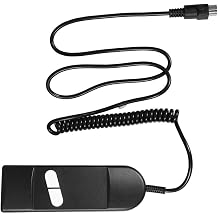 Electric Recliner and Lift Chair Replacement Remote Controller, with Two Button Operation and 5 Pin Round Connector, Flexible Spiral Cord