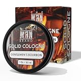 The Man Brand Solid Cologne Men's Gentlemen's Bourbon Scent, Wax Bourbon Fragrance for men, Solid Perfume with Bourbon Scent for men (1 Ounce, Gentlemen's Bourbon Mens Cologne Balm)