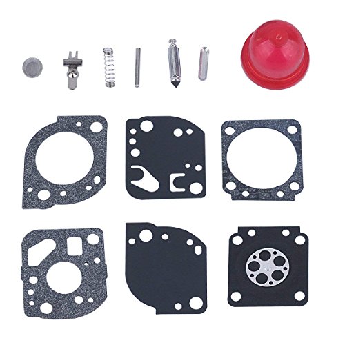 OxoxO Replace Carburetor Rebuild Kit RB-117 Gasket Diaphragm Zama C1U-W19 Carb Poulan PP025 PP26E PP125 PP325 SM705 SM706 WeedEater String Trimmer