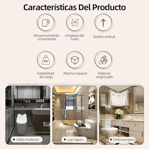 La Mejor Selección de Accesorios para papel de baño más recomendados. 12 Imagen adicional