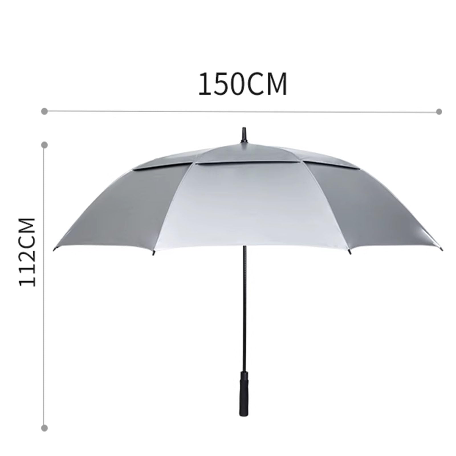 Przenośny parasol golfowy 150 cm / 59 cali, bardzo duży, kompaktowy parasol golfowy, półautomatyczny otwarty, odpowiedni dla 2~3 osób, mężczyzn i kobiet (dark green)