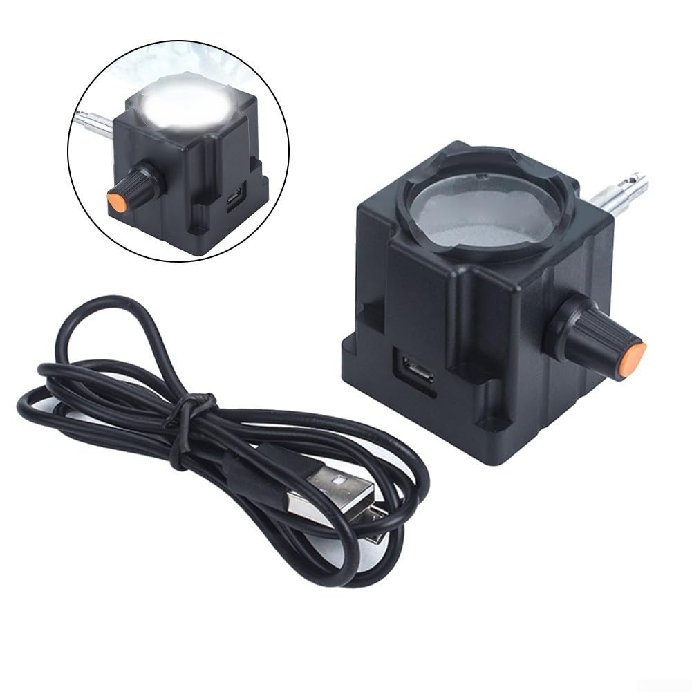 Mikroskop-Lichtquelle, biologische Mikroskop-Lampe, USB-weißes LED-Licht, verstellbare Lichtquelle für Labor, optische Instrumente (wiederaufladbar)