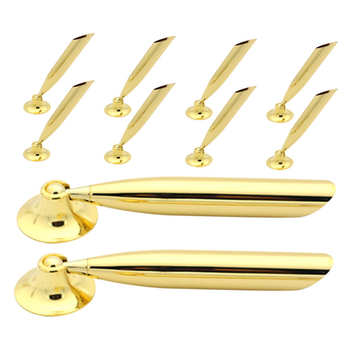 30 Pezzi Portapenne da Scrivania in Metallo Elegante per Penna Singola Compatibile con Penne Stilografiche Matite e Penne Sfera Supporto Funzionale per Ufficio Hotel e Banca