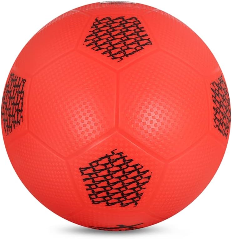 Vector X PVC Soft Kick Home Play Football, Training, (Size-3) (Orange & Red)(Pack of 2)
