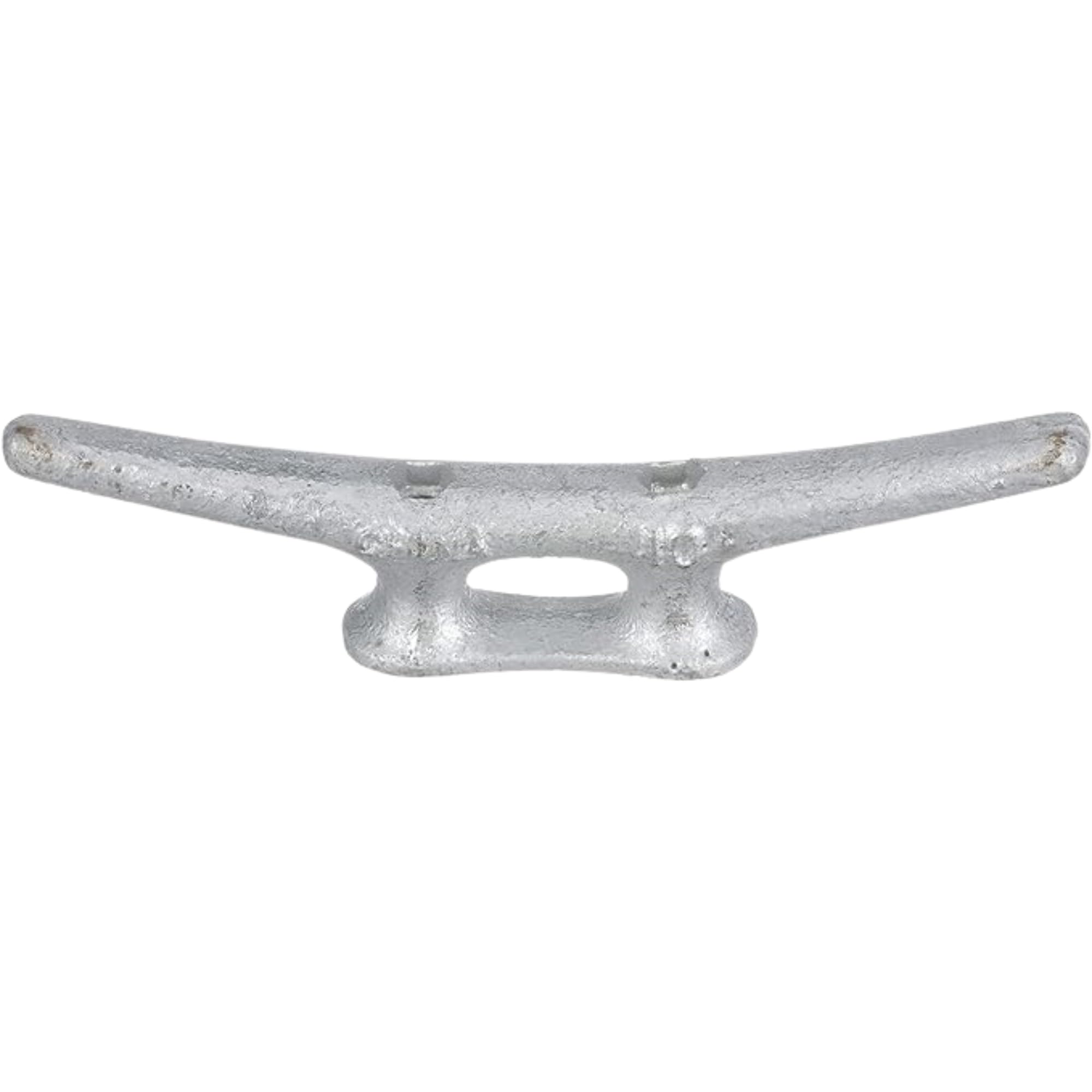 MarineNow Hot-Dipped Galvanized Iron Dock Cleat – Choose Size: 4", 6", 8", 10", 12", 14" – Heavy-Duty Boat Cleats for Dock Lines – Available in Single