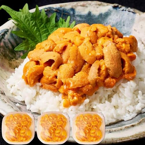 塩水うに 【札幌場外市場】 【100g × 3個セット】 バフンウニ 北方四島産 (ロシア産) 【丸市岡田商店】