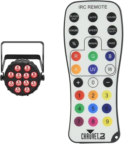 CHAUVET DJ SlimPAR T12 BT e IRC-6 Control remoto infrarrojo para efecto DJiluminación estroboscópica