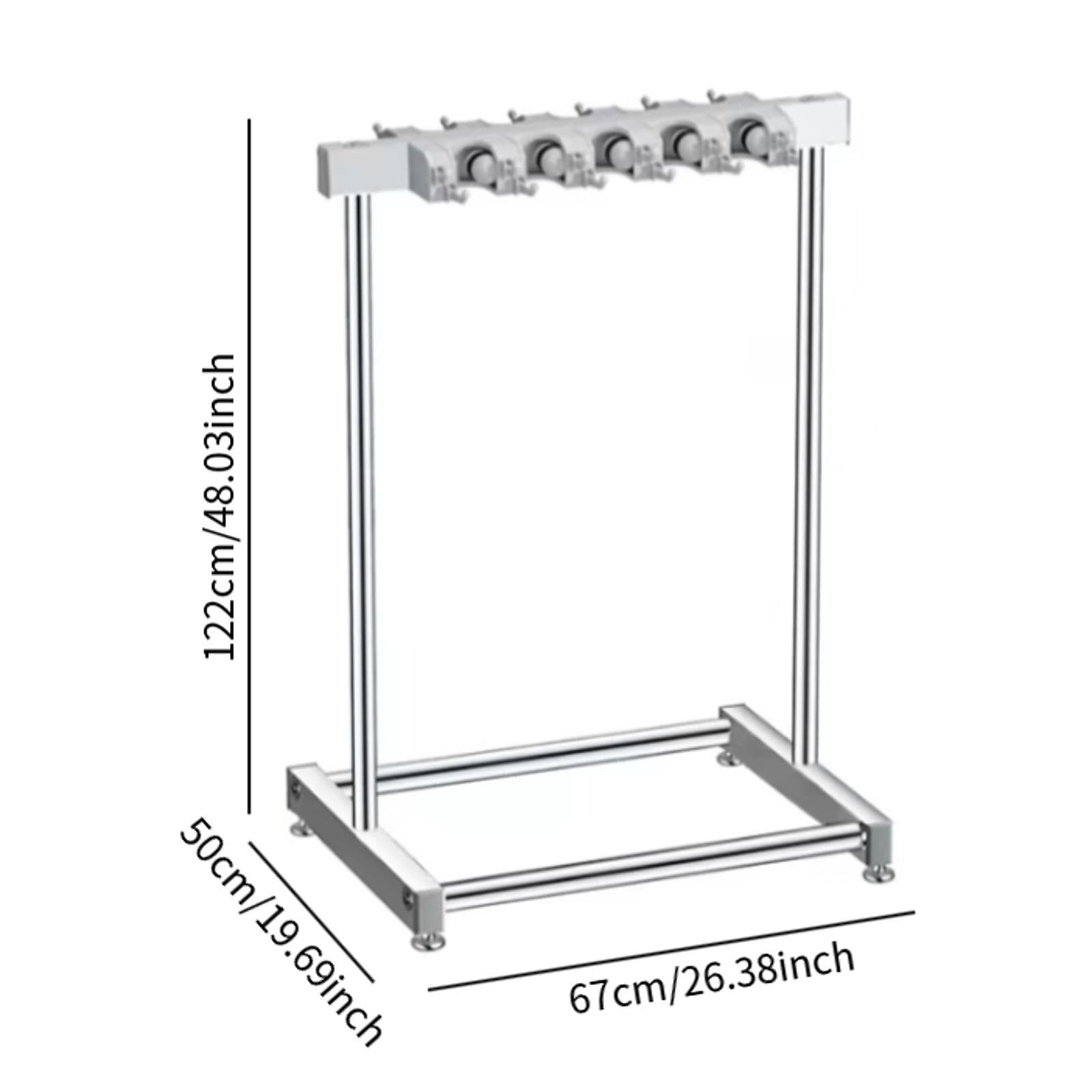 Soporte para, Soporte para Escoba, Organizador, Soporte para Herramientas, Acero Inoxidable, Montaje Extraíble para Organización de Garaje, Co, Contener 10 Trapeadores