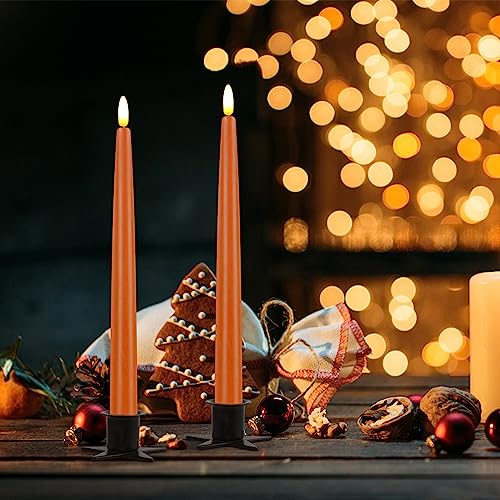 Cvhomedeco. CV05008 Primitive Iron Taper Candle Holders Vintage Black Candlestick Holders thumb #1