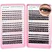 GEMERRY 600PCS Ciglia Finte Ciuffetti Extension Ciglia Lash Clusters Fluffy Eyelashes Extension Fai Da Te Volume Eyelashes per Principianti Lashes 30D-100D 6 Stili- dal Naturale al Voluminoso immagine