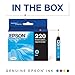 EPSON 220 DURABrite Ultra Ink Standard Capacity Cyan Cartridge (T220220-S) Works with WorkForce WF-2630, WF-2650, WF-2660, WF-2750, WF-2760, Expression XP-320, XP-420, XP-424, 1 Count (Pack of 1)