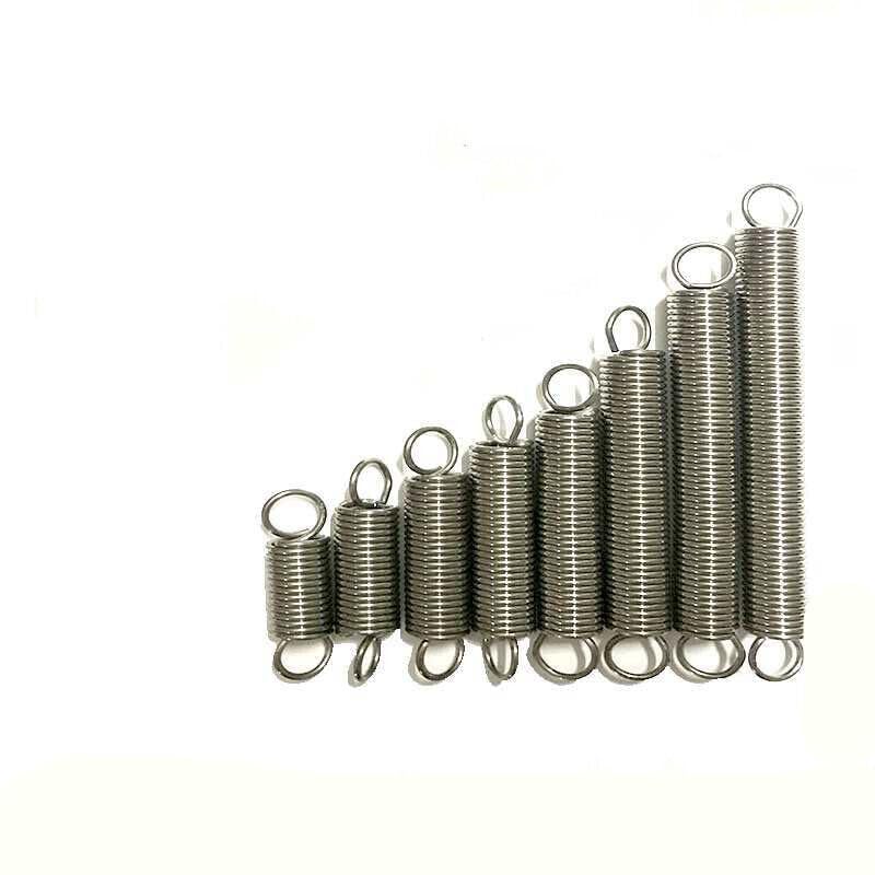 1pcs Expansion Springs Hook Tension Stainless Steel All Sizes Wire Diameter 0.8mm Outer Diameter7-12mm Length 20-1000mm (0.8 x 7 x 60mm)