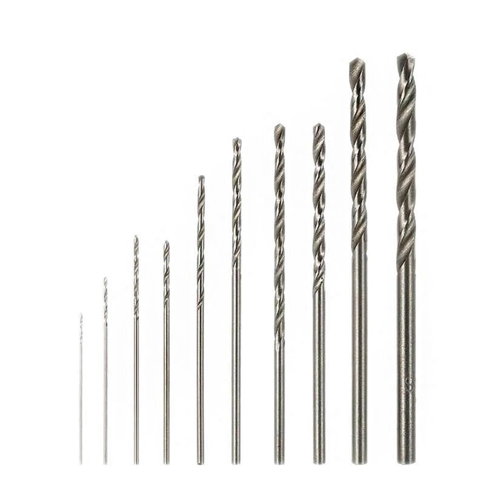 Aoicxb One Color Twist Drill Bits,Metal Drill Bit,10Pcs Hss4241 Steel Twist Drill Bits Set 0.5Mm 0.6Mm 0.8Mm 1.0Mm 1.2Mm 1.5Mm 1.8Mm 2.0Mm 2.5Mm 3.0Mm For Electric Drilling Tool