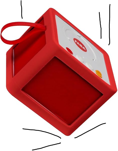 FABA - Guscio Protettivo per Raccontastorie, Bumper Antiurto in Silicone, Alta Protezione e Resistenza, Colore Rosso - 3