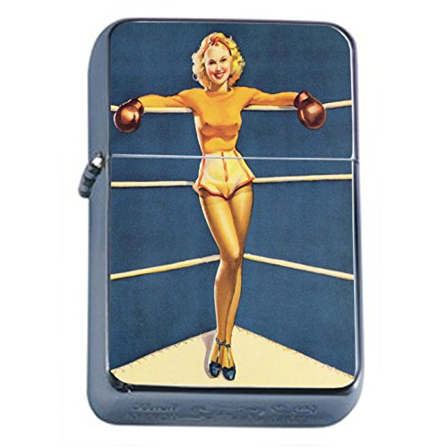 Encendedor Vintage Retro Metal 6 oz miniatura 1