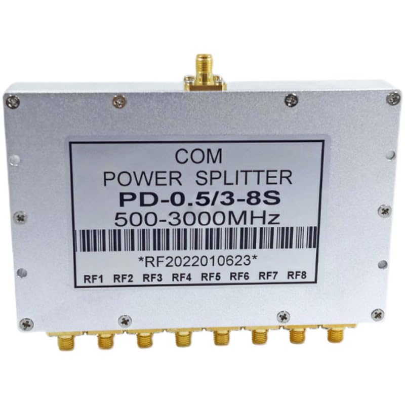 Wiring Connecting Terminals 1PCS 8 Way SMA Power Splitter 500mhz~6000MHz,SMA Female Power Divider Signal Cable Splitter Female Divider Distributor 2.4G 5.8G - (Color: 500-6000MHZ)