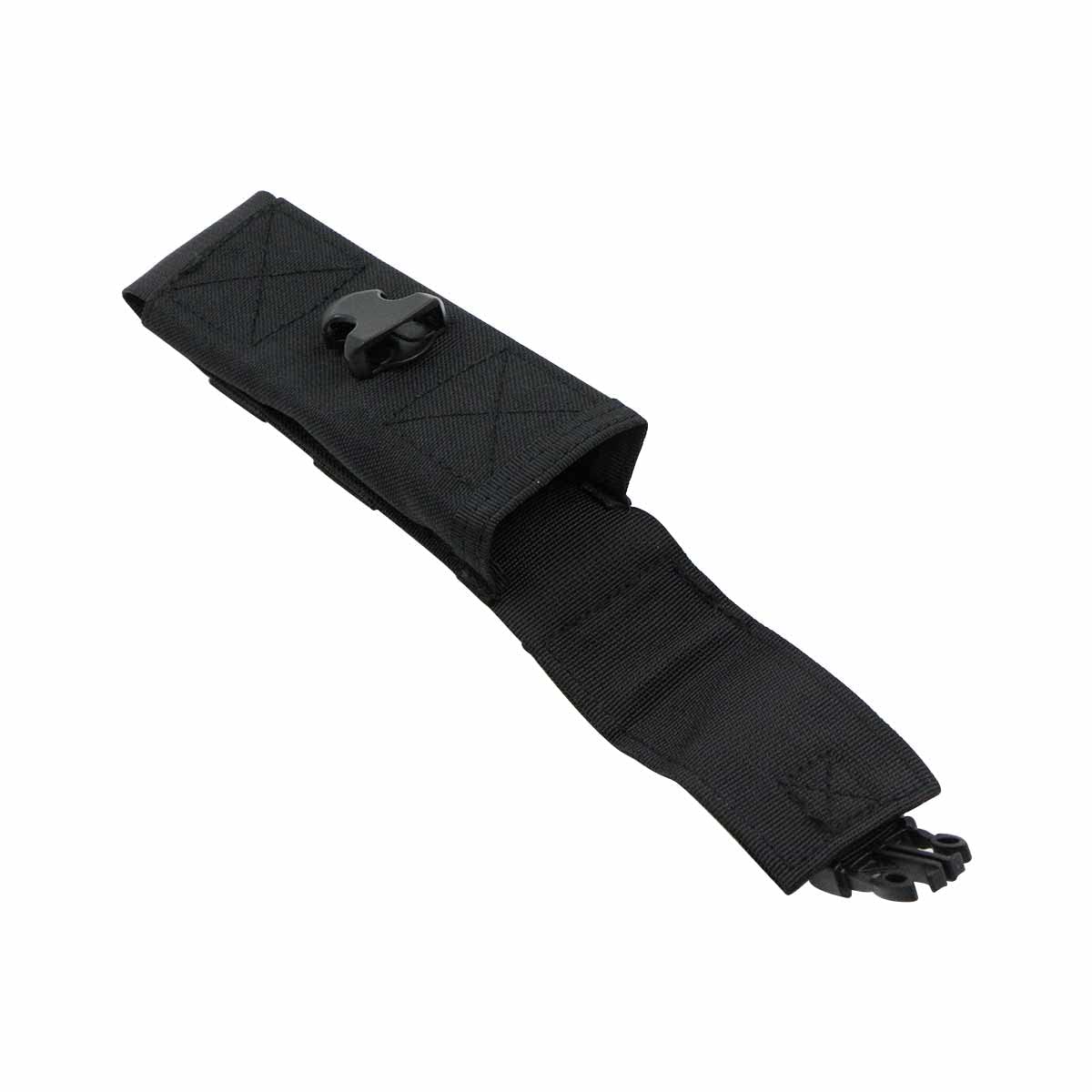 Custodia Torcia Tascabile Borsa Tattica - 3 x 23 x 5 mm custodia per borse copertura cintura, Militare in Nylon Impermeabile e Batteria bricolage, fondina elettrica cintura clip girevole supporto