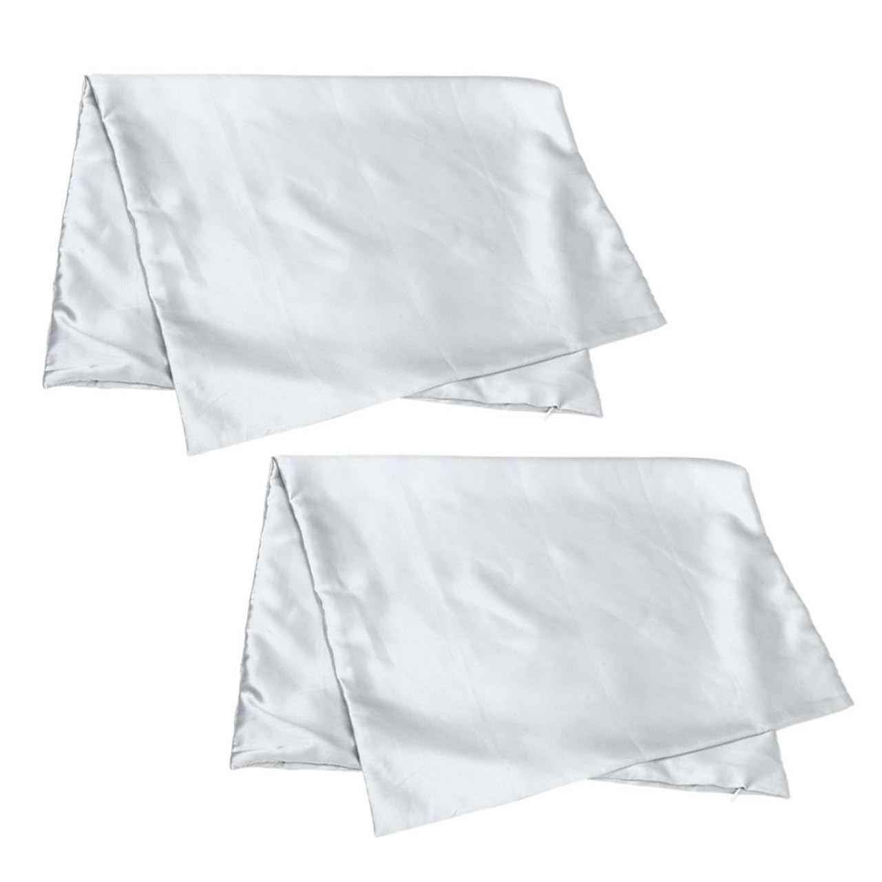 Amosfun 1 Pair Silk Pillowcase Pillowcases for Bed Pillow Covers Polyester Pillow Case Cooling Pillowcases Skin-friendly Pillowcases Bedroom Pillowcase Zipper Design Pillowcases