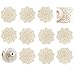 Tovagliette Lavabili, Set di 10 PCS, Tovagliette In PVC Tovagliette Resistenti al Calore Tovaglietta Rotonda Tappetino da Tavolo Decorativo in PVC per Decorazione Festiva del Desktop (D'oro)