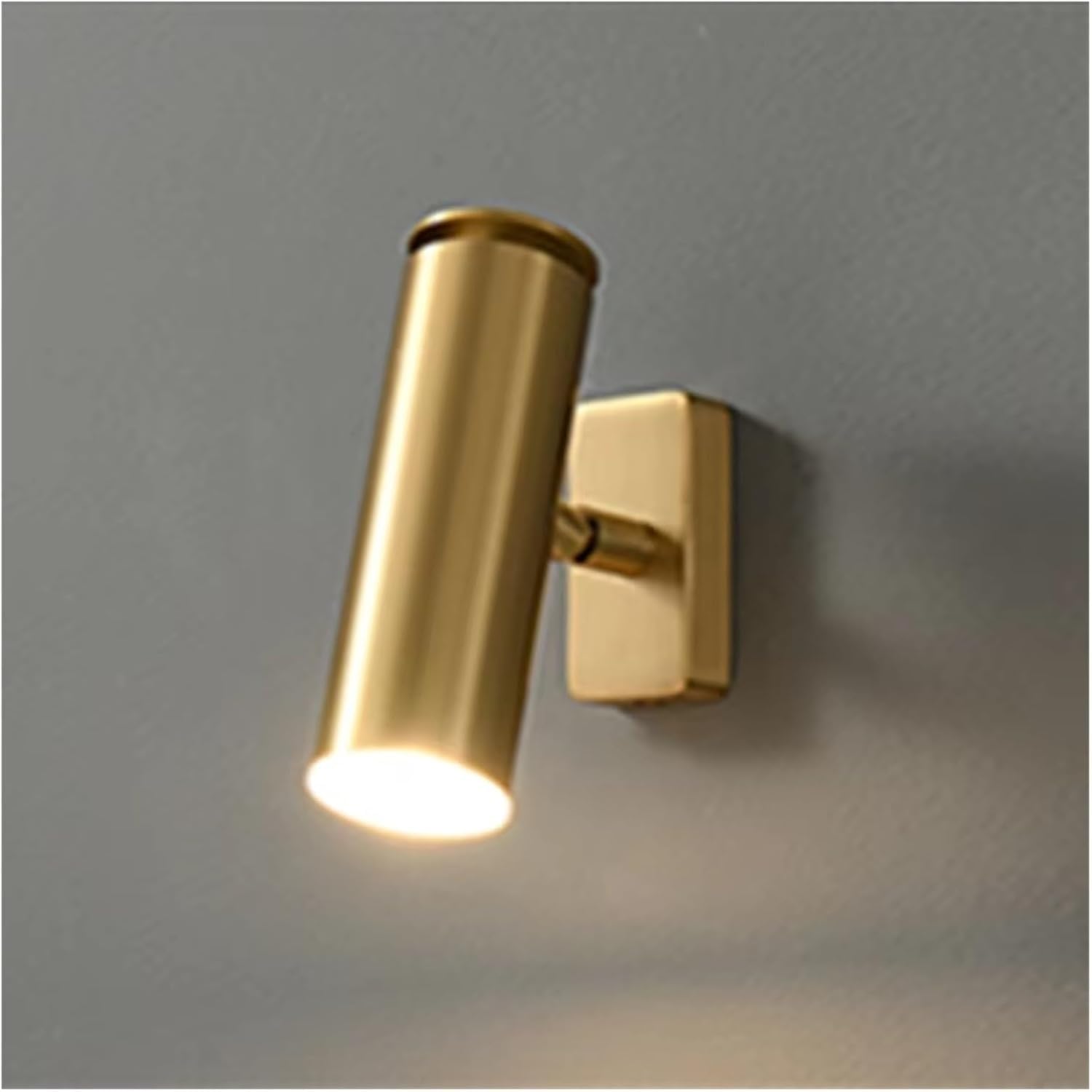 CWCQGH Copper Bedside Bedroom Living Room Corridor Decorative Wall Lamp Lighting,Gold-Cool White