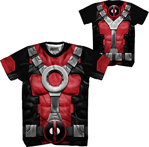 Marvel Deadpool Men's Really Pool Sub T-Shirt, White Sublimated, Large