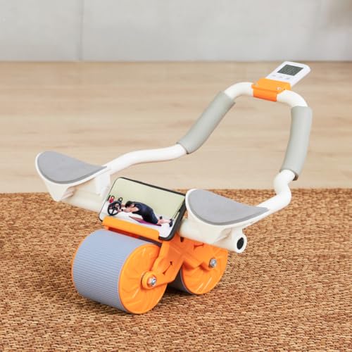 Image of CULT Ab Roller for Men & Women with Elbow Support,Timer and Mobile Holder
