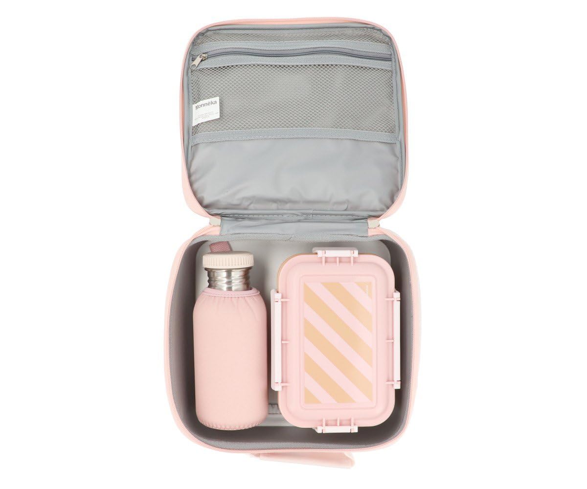 Bolsa Térmica Porta Alimentos | Bolsa Isotérmica para Comida y Bebida | Nevera Portátil Ligera con Compartimentos y Asa Resistente | Ideal para Picnic, Playa o Excursiones | pink