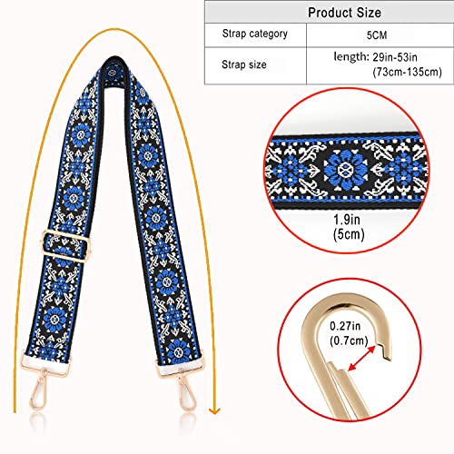 Image of Purse Strap Wide Replacement Crossbody Strap Handbag Guitar Strap Purse Shoulder Strap Adjustable