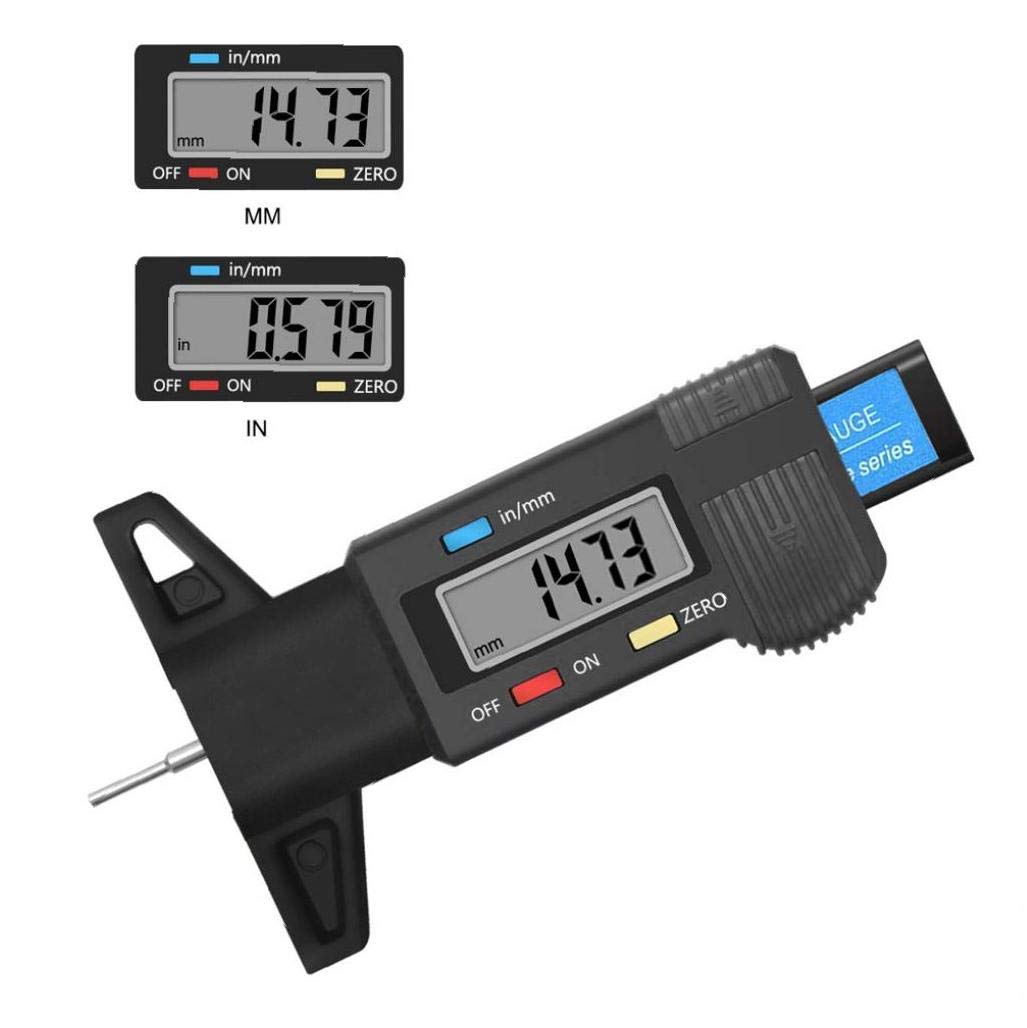 Buy Digital Car Tyre Tire Tread Depth Gauge Meter Measurer Tool Caliper