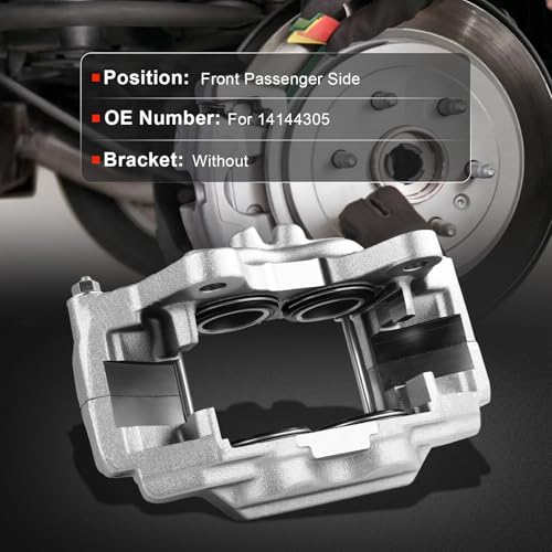 Image of cciyu Front Right Disc Brake Caliper Assembly without Bracket For Lexus For GX460 V8 4.6L 2014-2023, For Toyota For 4Runner V6 4.0L 2014-2023 Replace# 14144305 Front Passenger Side