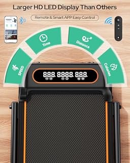 Walking Pad Treadmill with 10% Incline, Upgraded 3.5HP Low Noise Treadmills for Home, Trisomy 4 in 1 Foldable Treadmill, Walking Pad with Handle, 350+lb Capacity, Shock Absorption, Smart APP & Remote