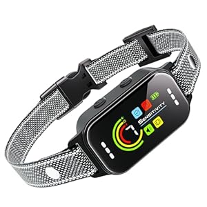 Dog Bark Collar,Bark Collar for Large Medium Small Dogs 8-130lbs, Smart AI Barking Collar,Bark Training Collar with 7 Adjustable Sensitivity Beep Vibration