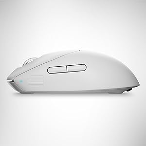 Alienware Pro Wireless Gaming Mouse - 2.4GHz Gaming Wireless/USB Wired Connectivity, Adjustable DPI, Optical Sensor Technology, 6 Programmable Buttons, 650 IPS Sensor Max Speed - Lunar Light