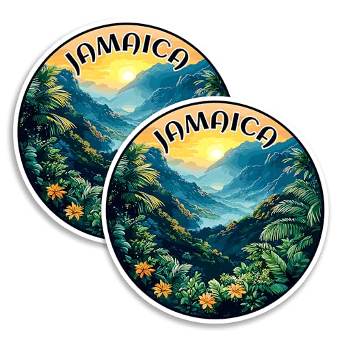 Imanes decorativos Jamaica 4 pulgadas pack x2 miniatura 1