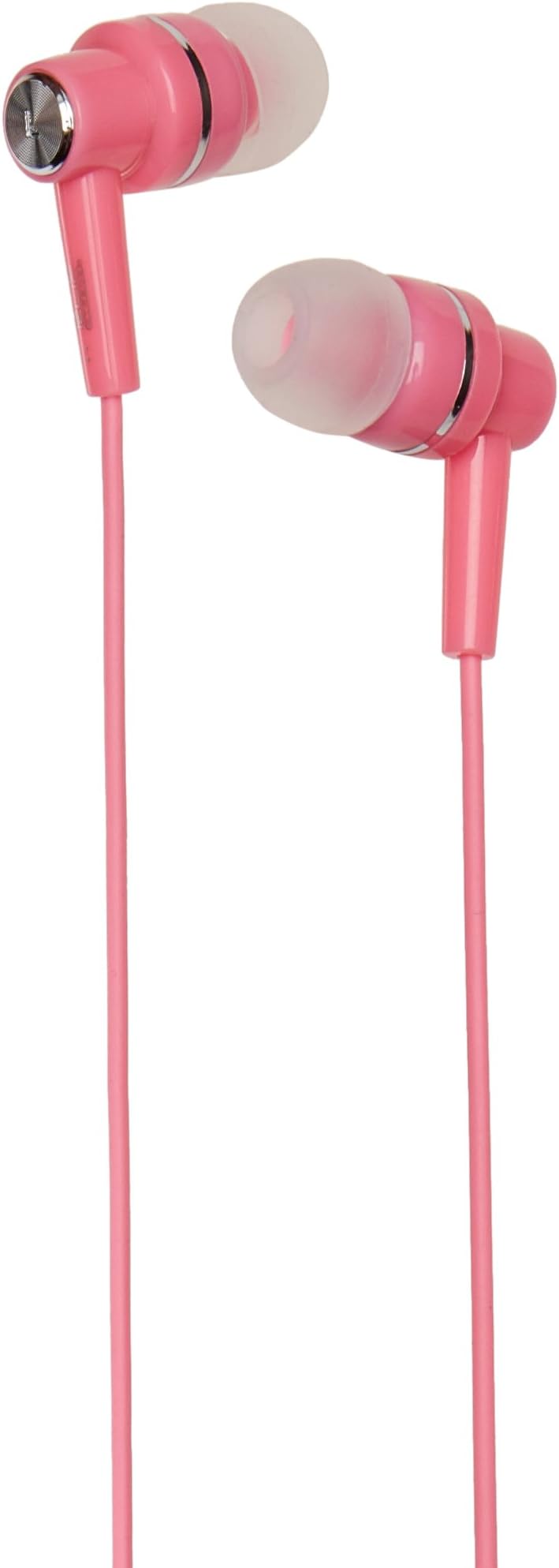 KoolBuds Stereo Earphones- in-Ear with High Fidelity Sound and 15mm Speaker Drivers for Crisp Clear Sound- 3.5mm Connector- Pink Color