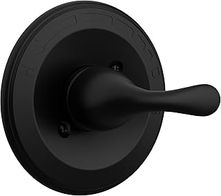 Pressure-Balancing Shower Valve Trim Kit Replacement for Delta T13020-BL Classic 13 Series, Matte Black (RP46074 Cartridge Included, Valve Not Included)