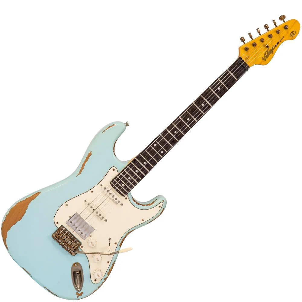 Amazon.com: Vintage Guitars Icon V6 Electric Guitar, Strat HSS