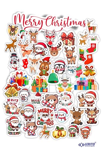 Image of Christmas Stickers - Vinyl Decals | Waterproof Stickers for Laptops, Water Bottles, Bikes