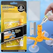 Lifeberg 1 Piece Windshield Repair Kit for Chips | Star-Shaped, Half-Moon, and Nicks | Car Windshield Window Glass Repair Tool | Easy and Quick Auto Windshield Scratch Fix and Polishing (Set of 1)