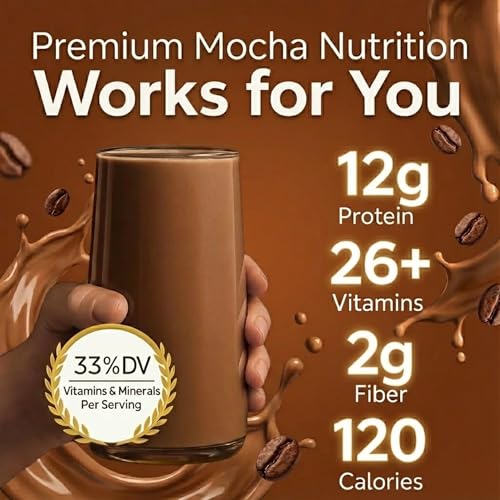 Image of HMR 120 Mocha Meal Replacement Shake Powder, 12 Servings