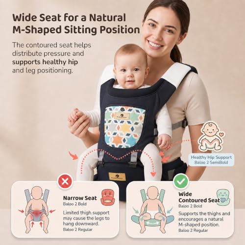 Image of StarAndDaisy Baby Carrier for 0 to 3 Year with Soft Cushioned Hip Seat | Sling Baby Carrier with 2 Storage Pockets | | Soft Cushioned Baby Carry Bag for Newborn to Toddler