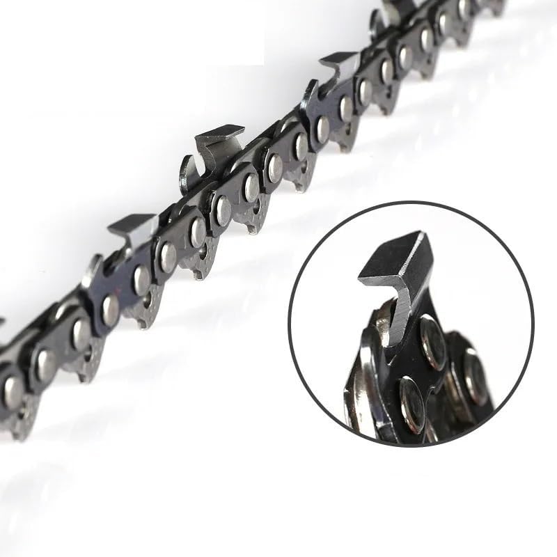3/8".063 16/18/20/22/24/30 Inch Chainsaw Chain 64/68/72/76/84/96DL Gasoline Electric Saw Replacement Saw Chains Right-angled(063F 20inch 72DL)