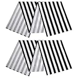 ANECO 2 Pack Striped Table Runner Cotton Striped Table Runner Modern Striped Design Table Runner...