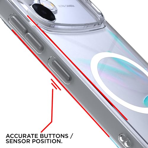 Image of Pikkme Back Cover for Oppo F33 Pro 5G Mag-Safe Shockproof PC + TPU | Protective Case Magnetic Support | Bumper Case (Transparent Mag-Safe)