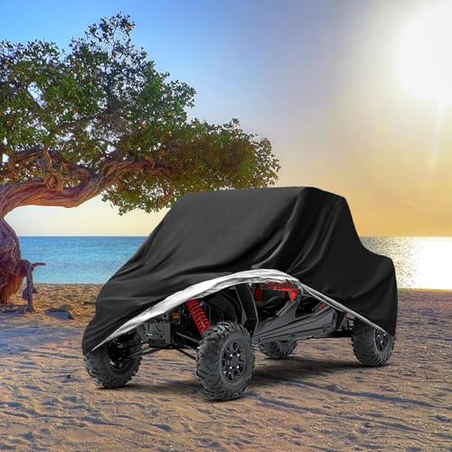 NEVERLAND UTV Covers Heavy Duty, 300D UTV Cover 2-3 Seater All-Weather Protection, Side by Side Cover Waterproof Outdoor Storage Windproof Compatible with Honda Pioneer Polaris Ranger 114"x 65"x 73" by NEVERLAND - Image 7