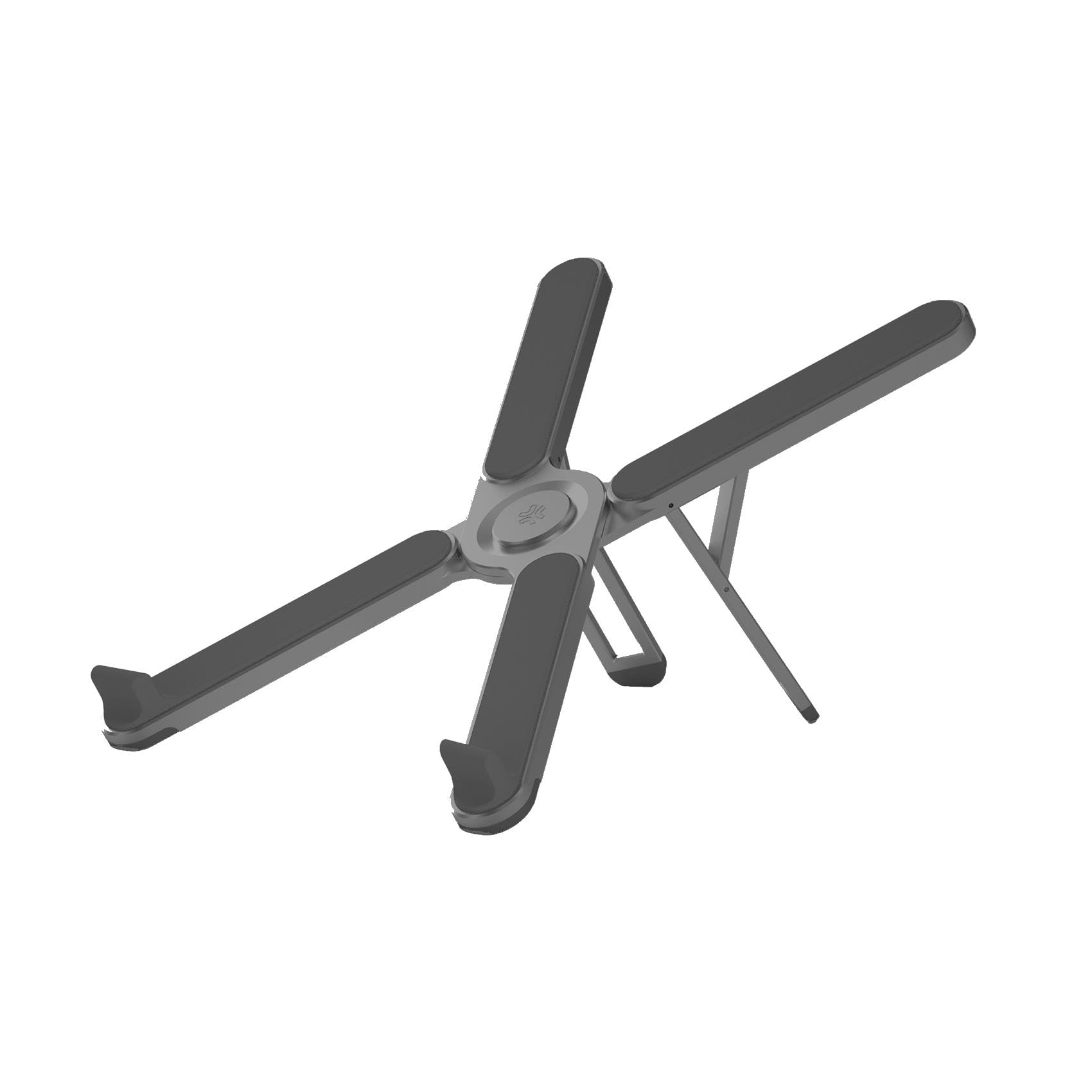 Celly SWMAGICSTANDX Aluminium Laptop Stand, Compact and Ergonomic Stand, Compatible with Laptops and Tablets up to 16", Adjustable and Portable Stand