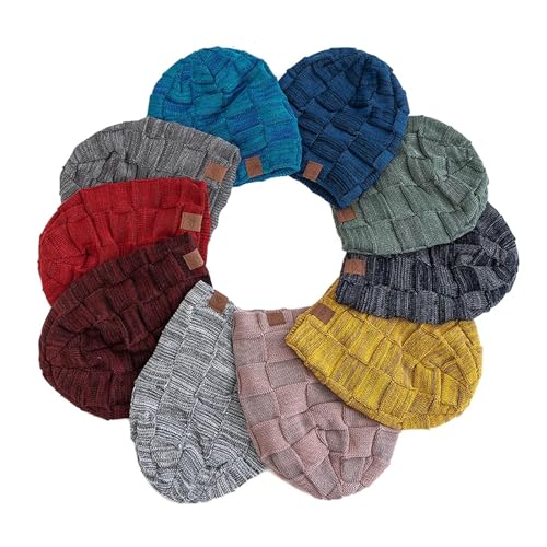 Gorro de invierno para mujer que combate el frío con tejido cálido y estilo holgado 6