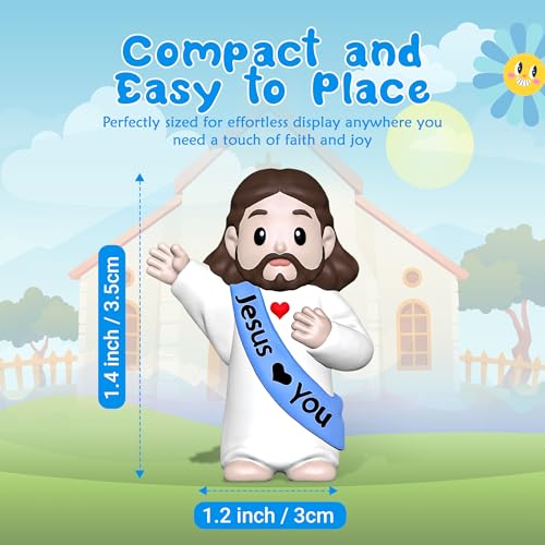 image for Imerance 105 PCS Little Jesus Figures,Mini Jesus Figurines - Tiny Stat