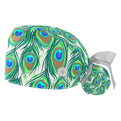 Chapeaux de travail pour hommes et femmes JDEZ - Casquettes bouffantes pour cuisine et salon