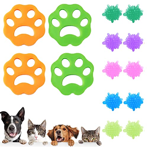 4 Stück Haustier Haarentferner, Tierhaarentferner für Wäsche, Tierhaarentferner für Hundehaar Katzenfell und alle Haustiere, Entfernt Fell in Waschmaschine und Trockner Cover